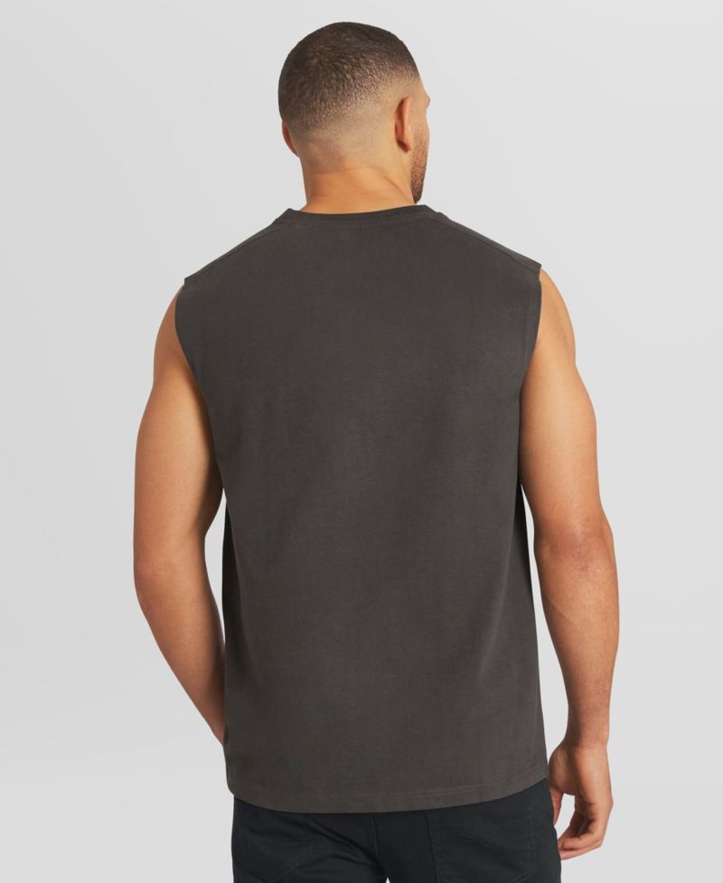 Men's Charcoal Detroit Tigers Muscle Tank Top