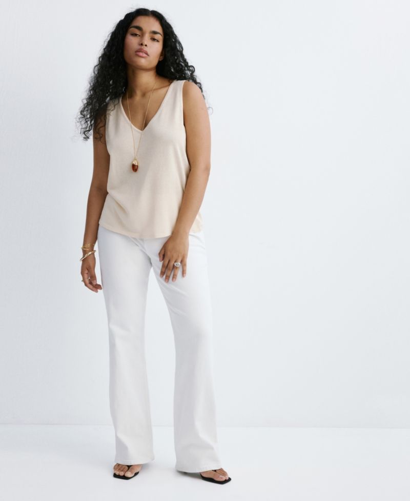 Women's V-Neck Knit Top