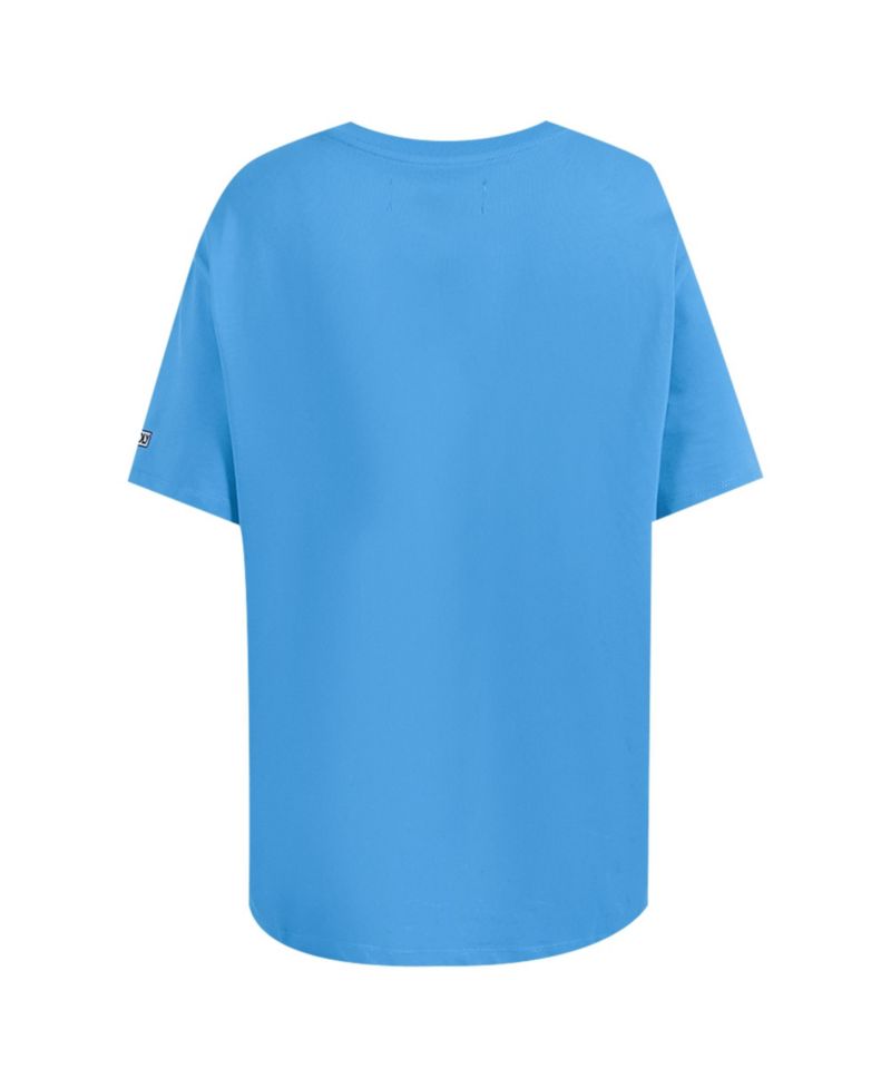 Women's Blue Monopoly Boyfriend T-Shirt
