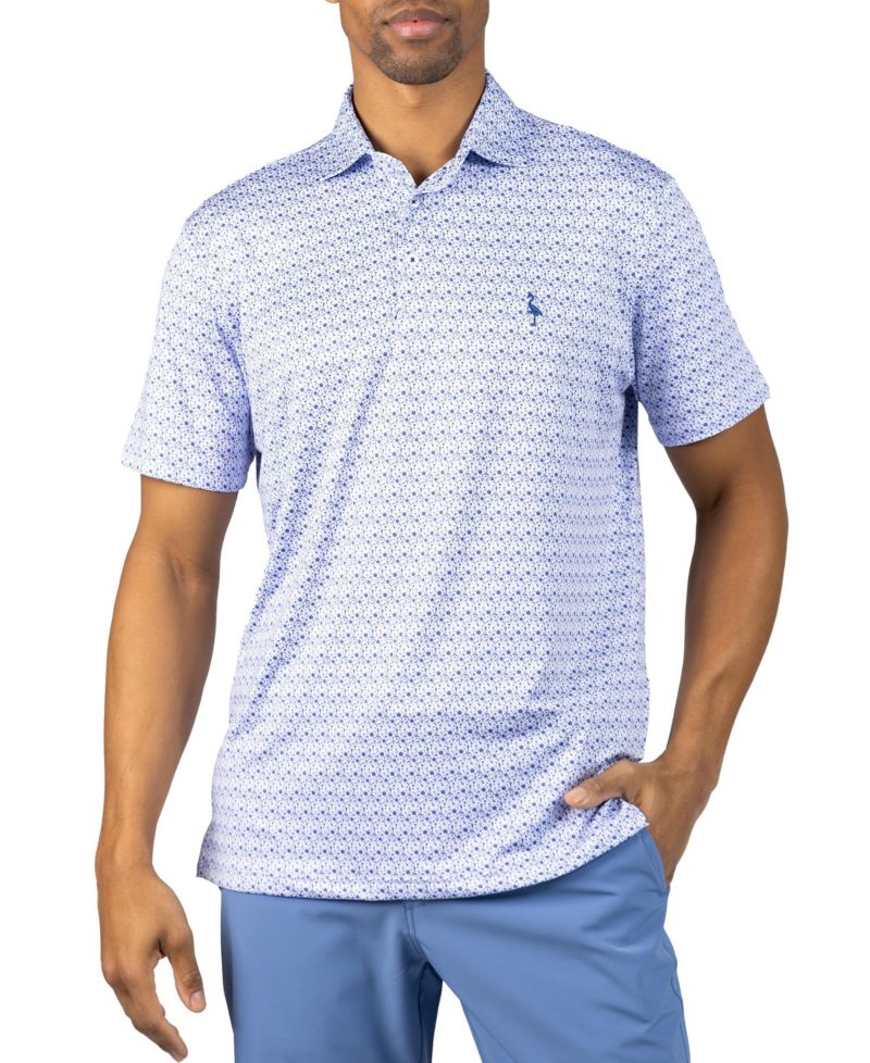 Men's Floral Chain Printed Performance Polo