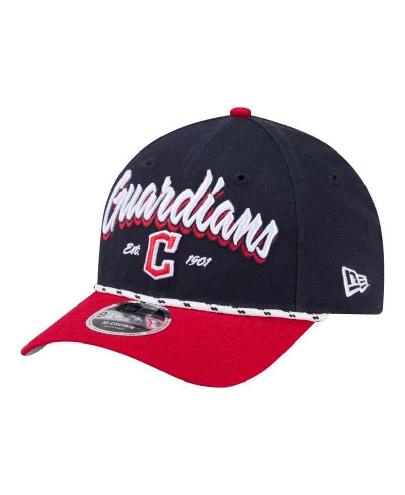 Men's Navy/Red Cleveland Guardians Team Loyal 9FORTY M-Crown Adjustable Hat