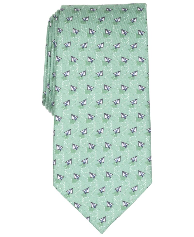 Men's Paper Plane Classic Silk Tie