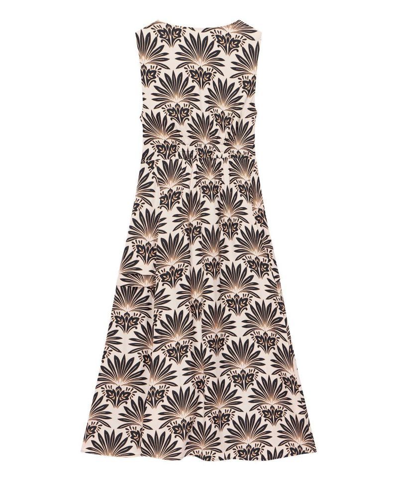 Women's Floral-Print Square-Neck Midi Dress