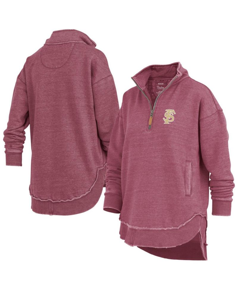 Women's Garnet Florida State Seminoles Northfork Sojourn Poncho Quarter-Zip Sweatshirt