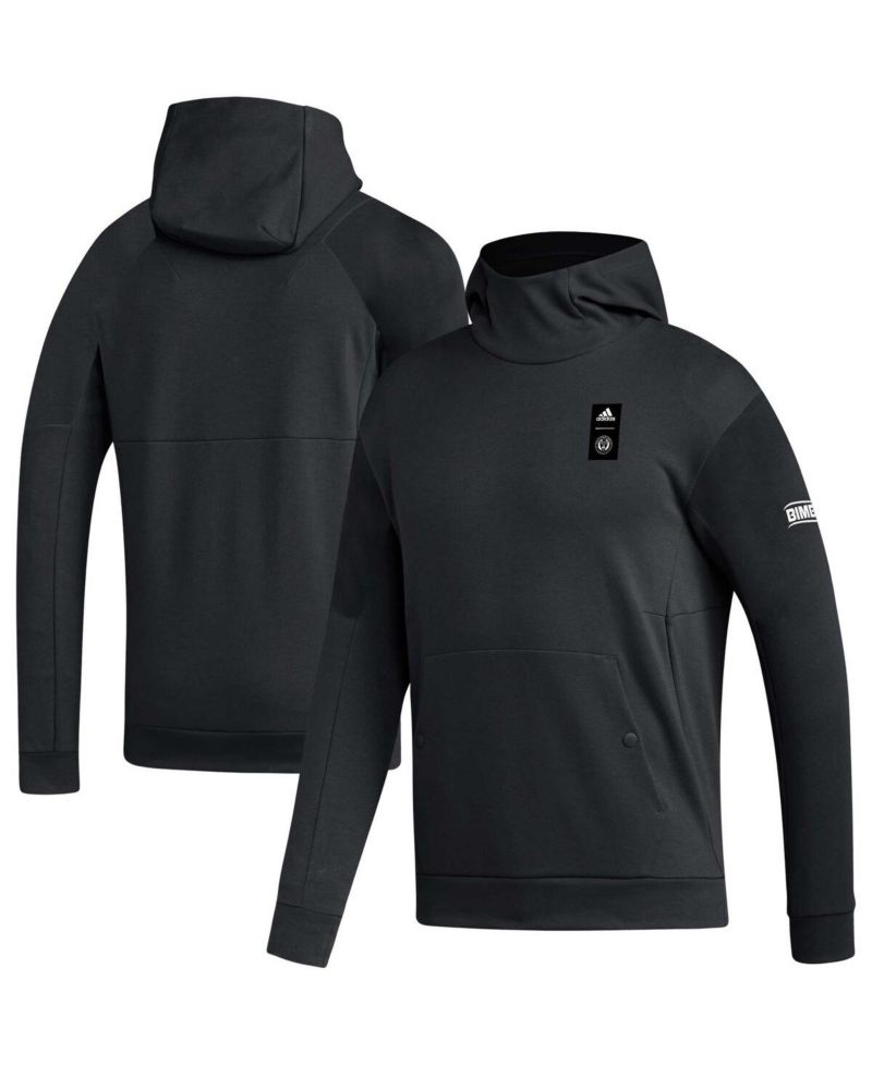 Men's Black Philadelphia Union 2023 Player Travel Pullover Hoodie