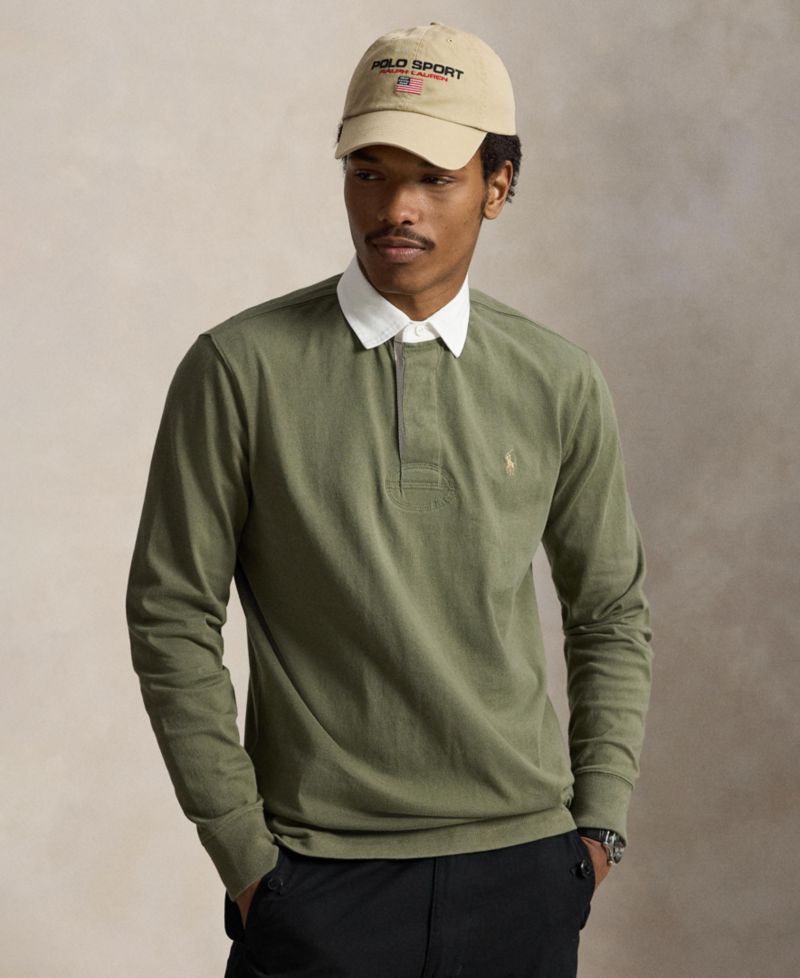 Men's The Iconic Rugby Collar Polo Shirt