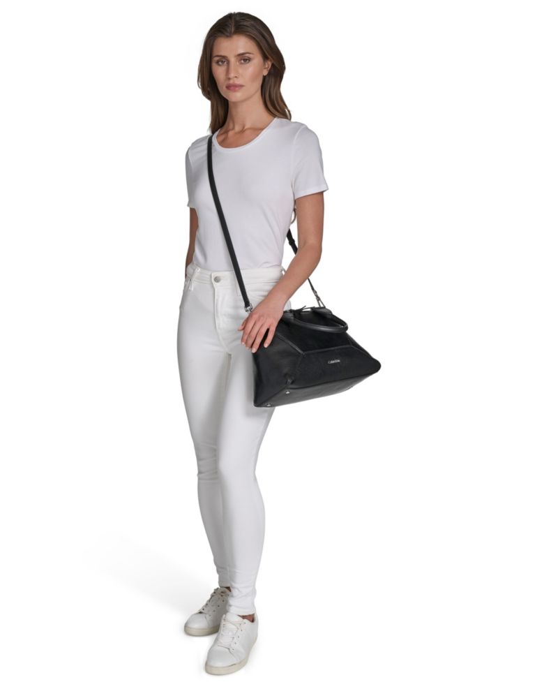 Heidi Top Zipper Convertible Satchel