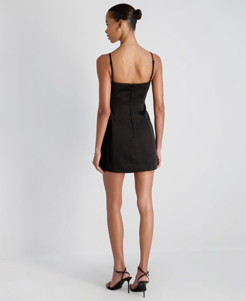 Women's York Satin Scoop Neck Mini Dress