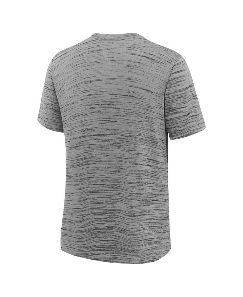 Big Boys and Girls Heather Charcoal Houston Texans Sideline Velocity Performance T-Shirt