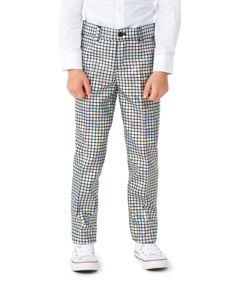 Toddler and Little Boys Metallic Disco Ball Party Suit, 3-Piece Set