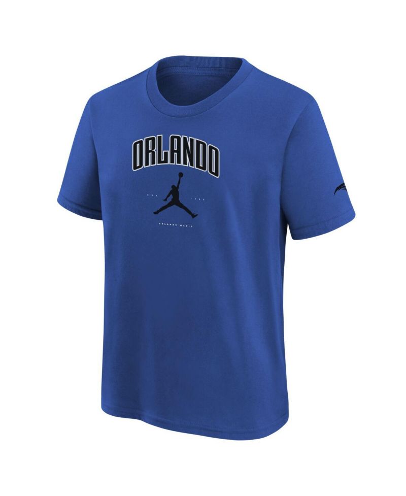 Big Boys and Girls Blue Orlando Magic Essential Cities T-Shirt