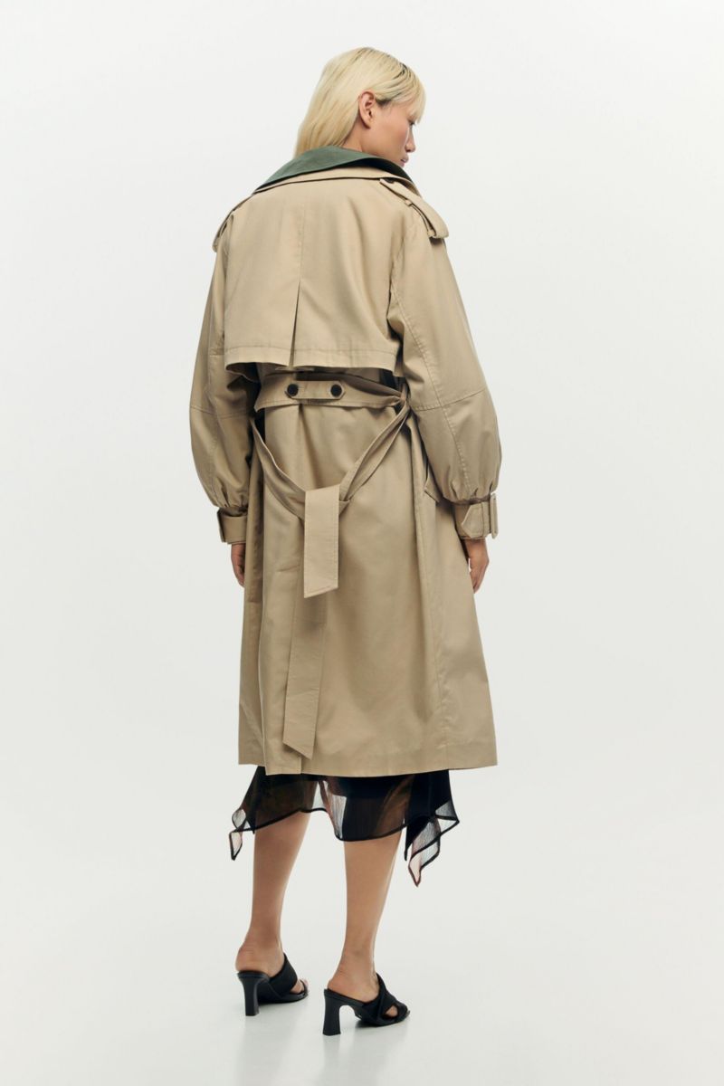 Women's Double-lapel trench coat