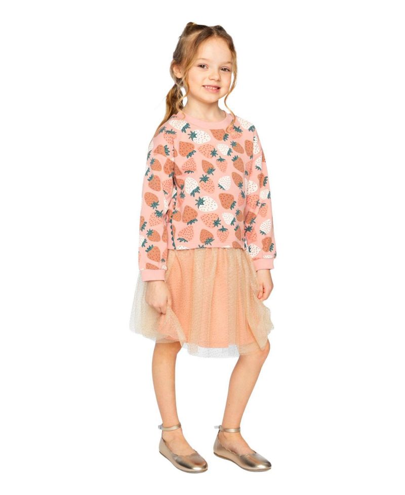 Big Girls (6-12) Bi-Material Dress