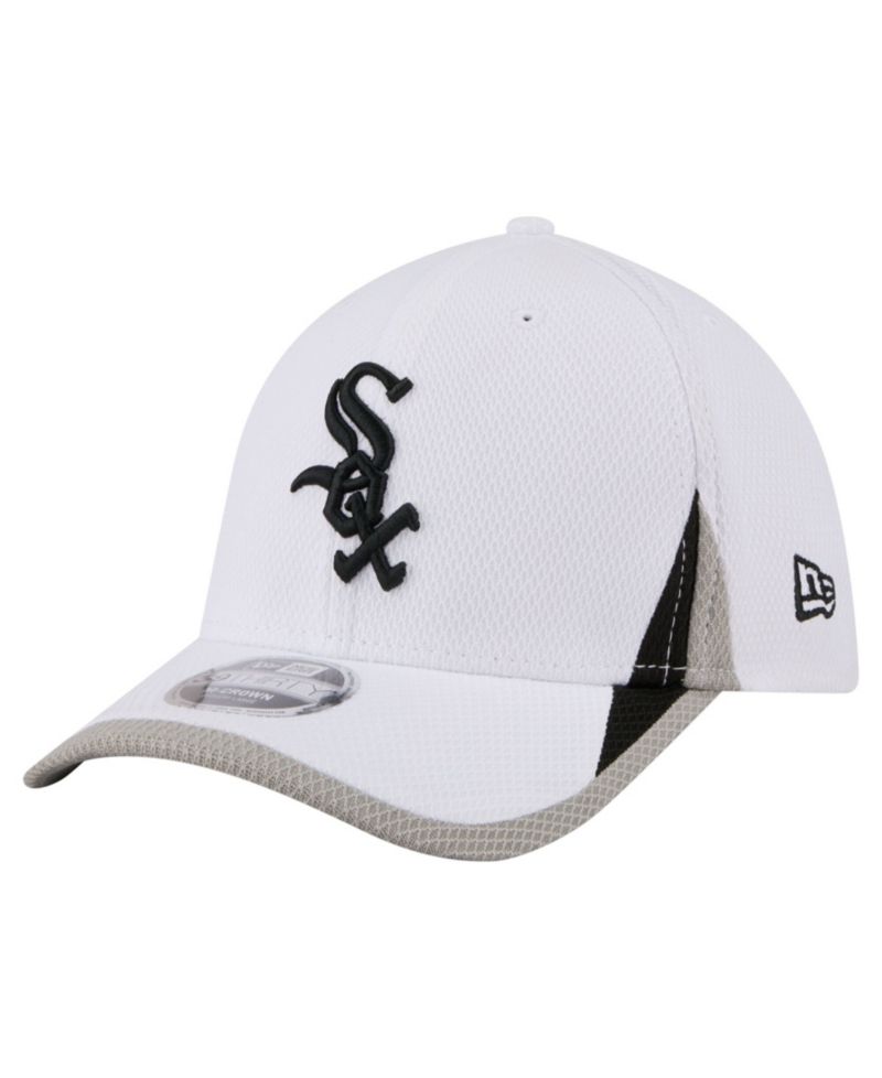 Men's White Chicago White Sox Cut n Sew 39THIRTY Flex Hat