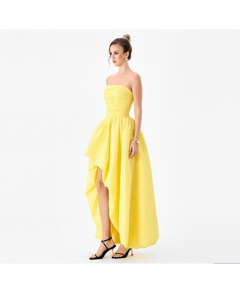 Women's Clover Strapless High-Low Dress