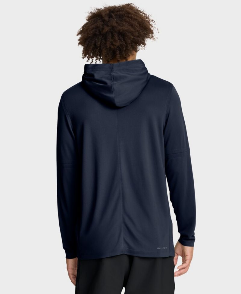 Men's Navy Atlanta Braves Authentic Collection Dri-FIT Long Sleeve Hoodie