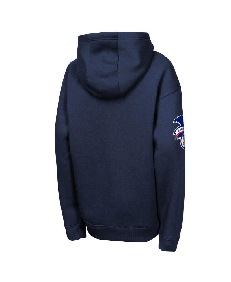 Big Boys and Girls Navy Boston Red Sox Premium Sweep Fleece Hoodie