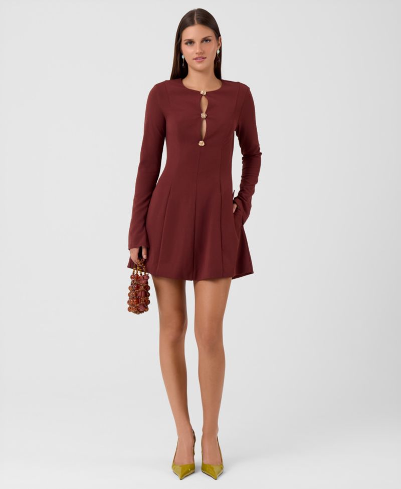 Women's Dita Mini Long-Sleeve Fitted Dress
