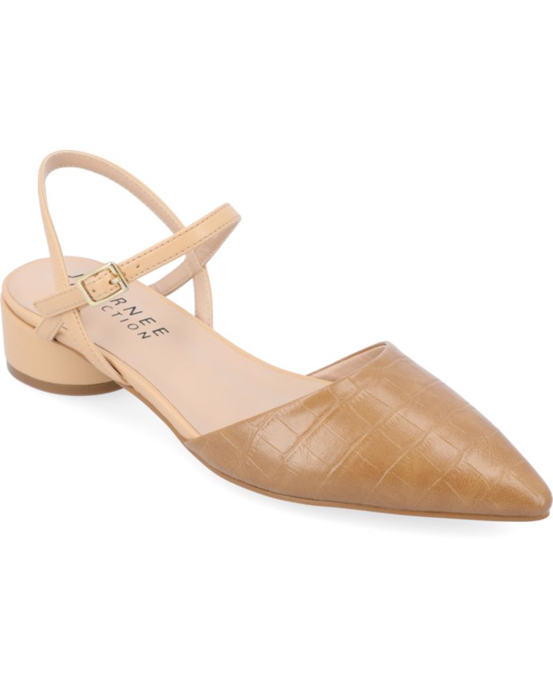 Women's Brynn Block Heel Pointed Toe Flats