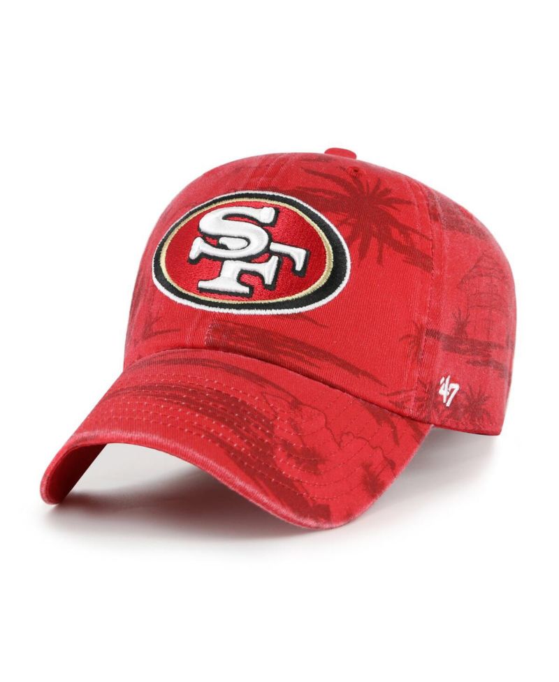 Men's Scarlet San Francisco 49ers Fiji Clean Up Adjustable Hat