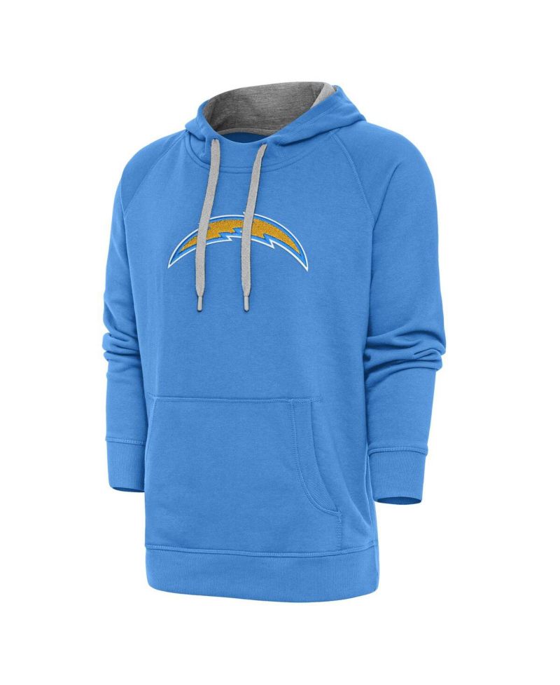 Men's Powder Blue Los Angeles Chargers Victory Chenille Pullover Hoodie