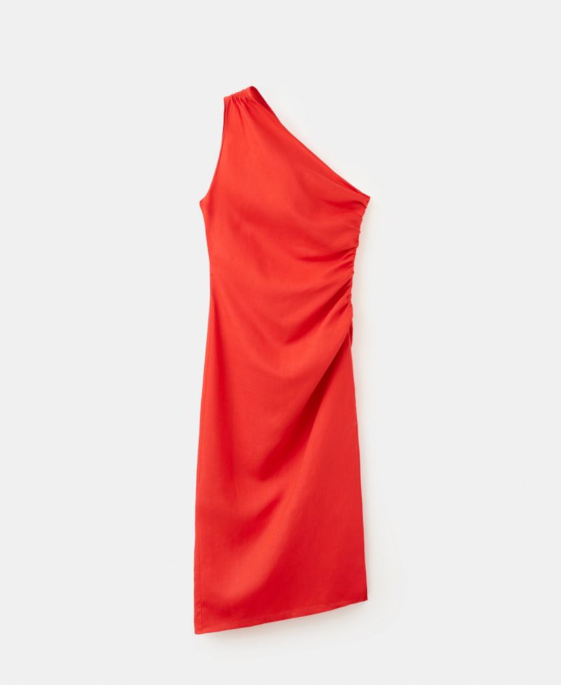 Women's Asymmetrical Pleated Dress