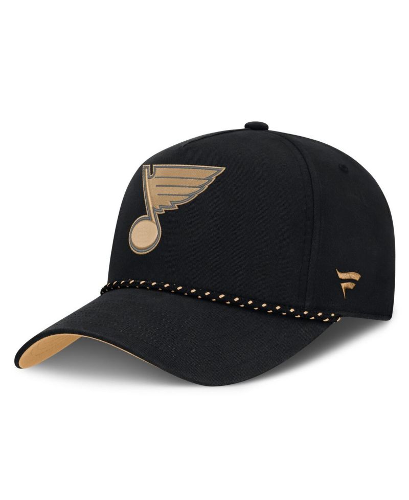 Men's Black St. Louis Blues Military Appreciation Authentic Pro A-Frame Adjustable Hat