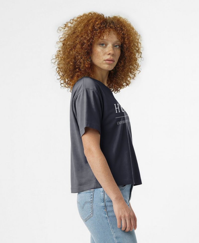 Women's UConn Huskies Cropped Wordmark T-Shirt