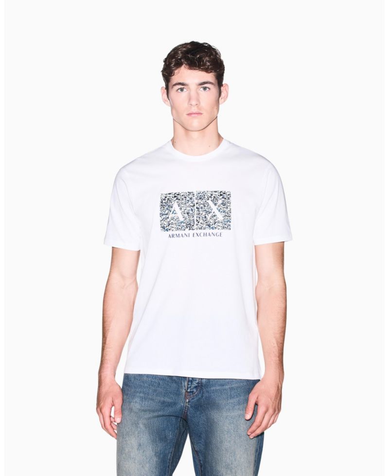 Men's Short Sleeve Boxed All-Over Logo Slim Fit T-Shirt