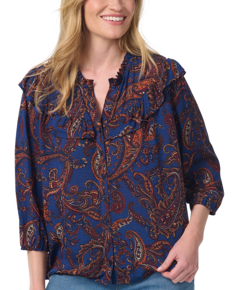 Medieval Синий Paisley