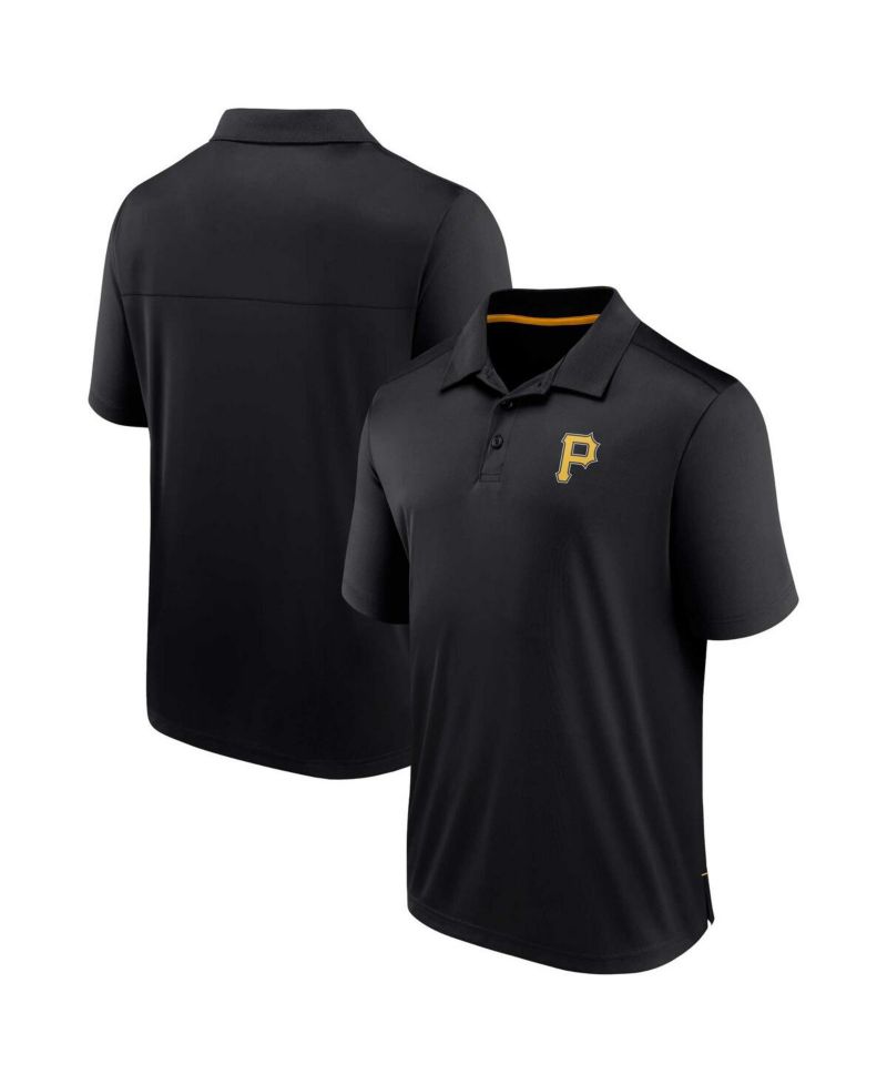 Men's Black Pittsburgh Pirates Hands Down Polo Shirt