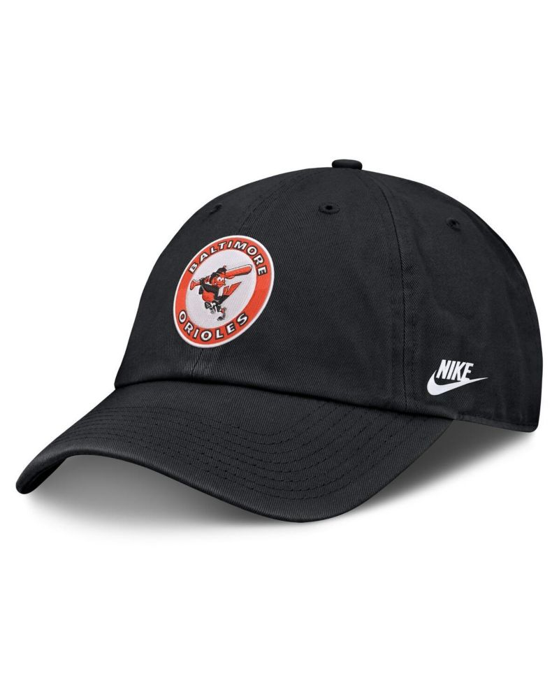 Men's Black Baltimore Orioles Cooperstown Club Adjustable Hat