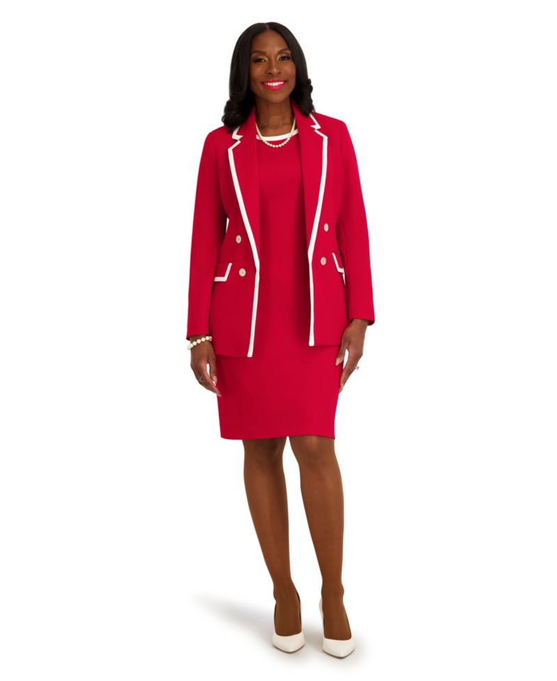 Women's Double-Breasted Collared Blazer