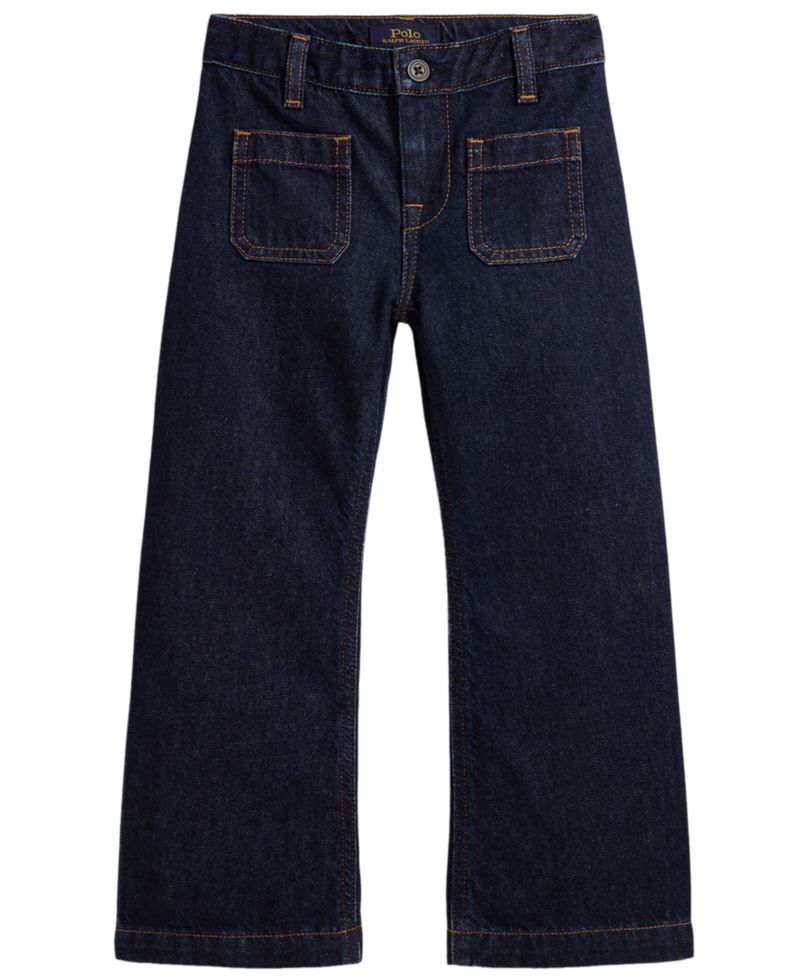 Girls' 2T-6X Logo Flared Jeans