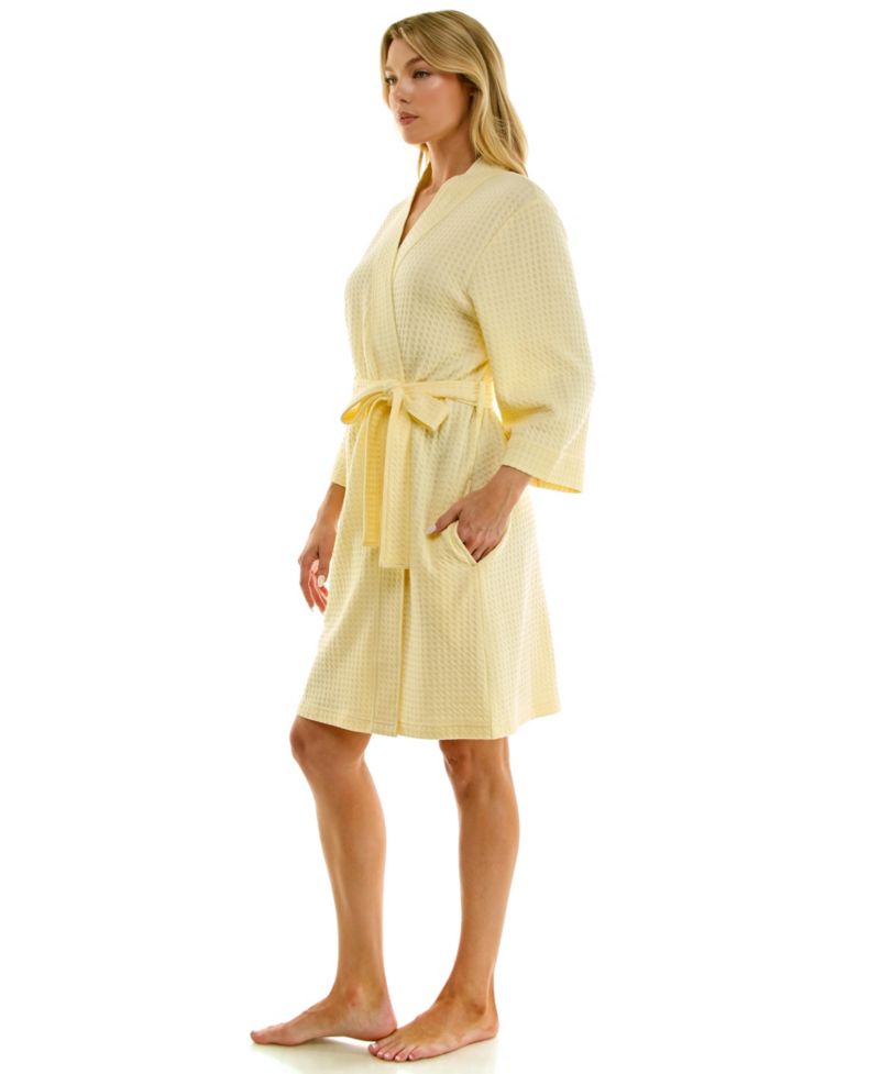Women's Waffle Kimono Wrap