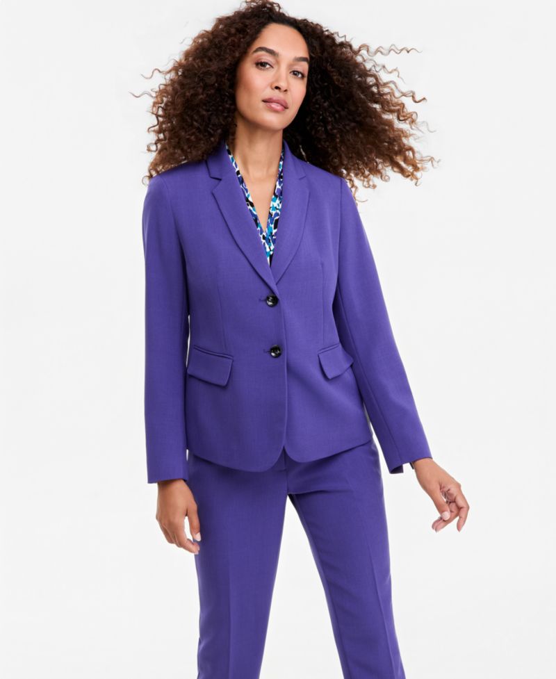 Women's Ava Straight Leg Crepe Mid-Rise Pants