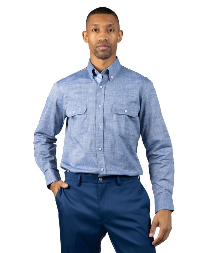Men's Signature Chambray Long Sleeve Shirt