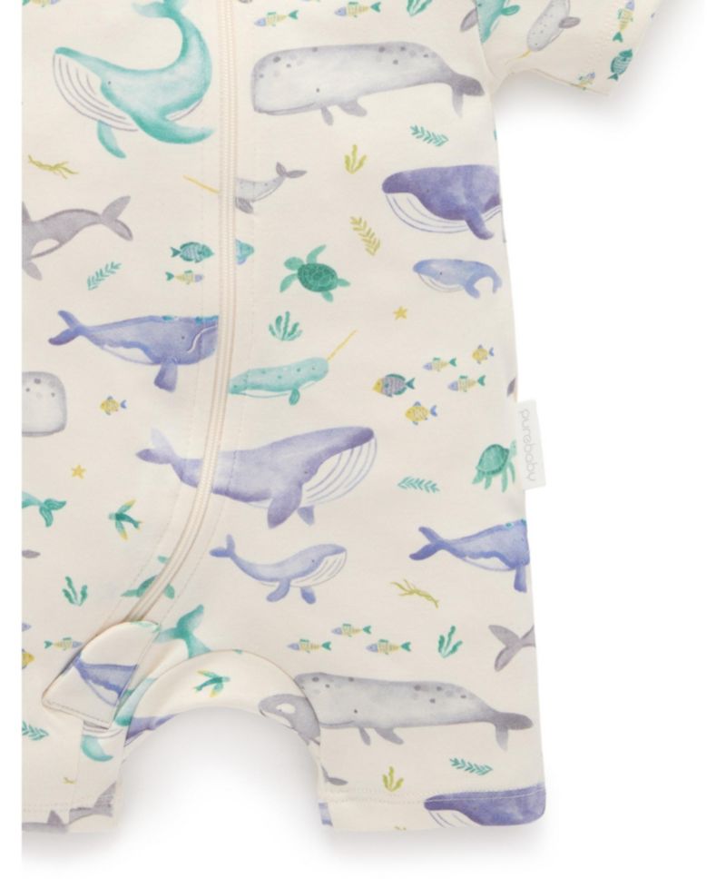 Baby Boys Short Sleeve 2 Pack Zip Coverall