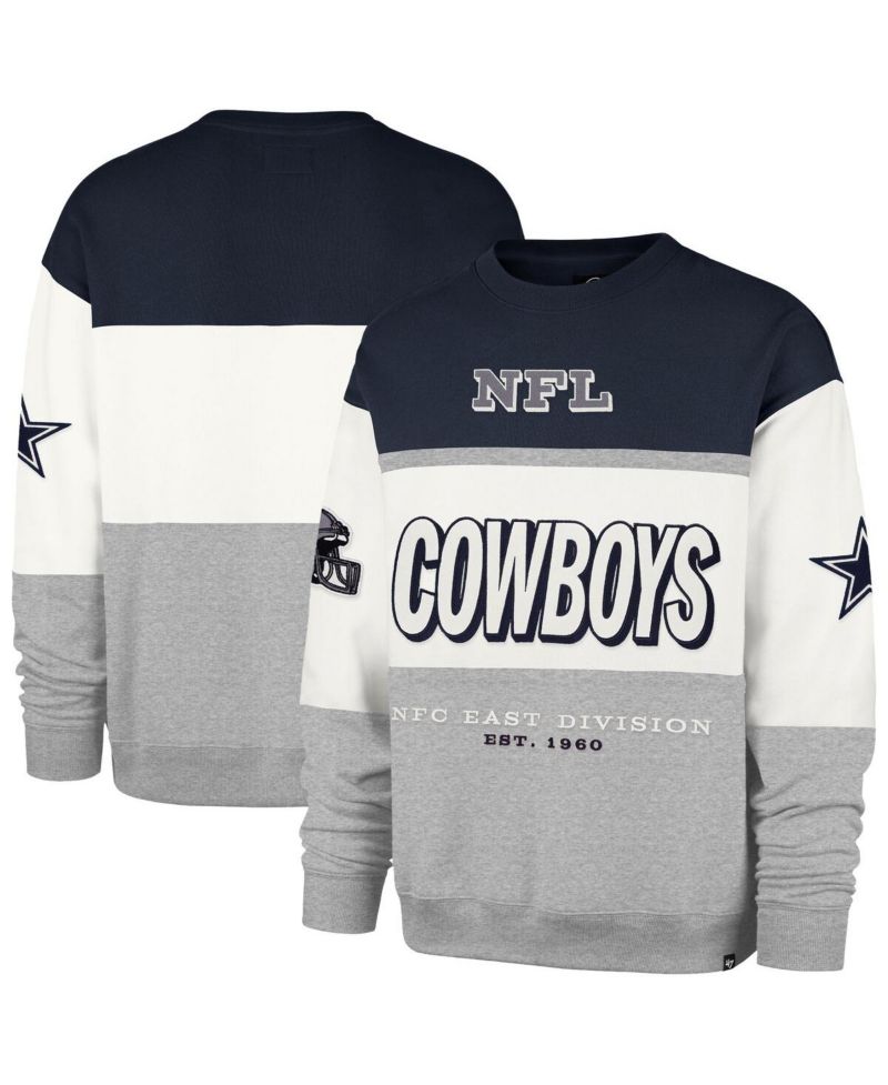 Men's Navy/Gray Dallas Cowboys Breeze Maximalist Sweatshirt
