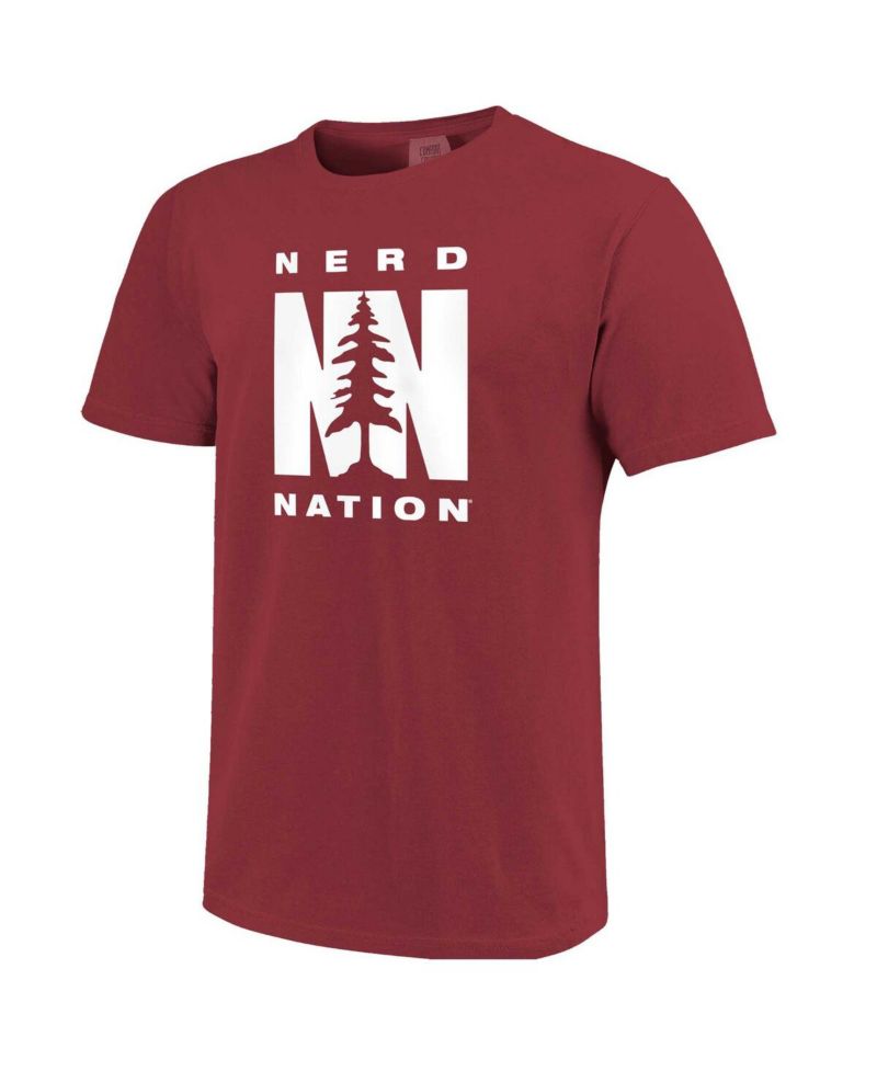 Men's Cardinal Stanford Cardinal Nerd Nation Comfort Color T-shirt