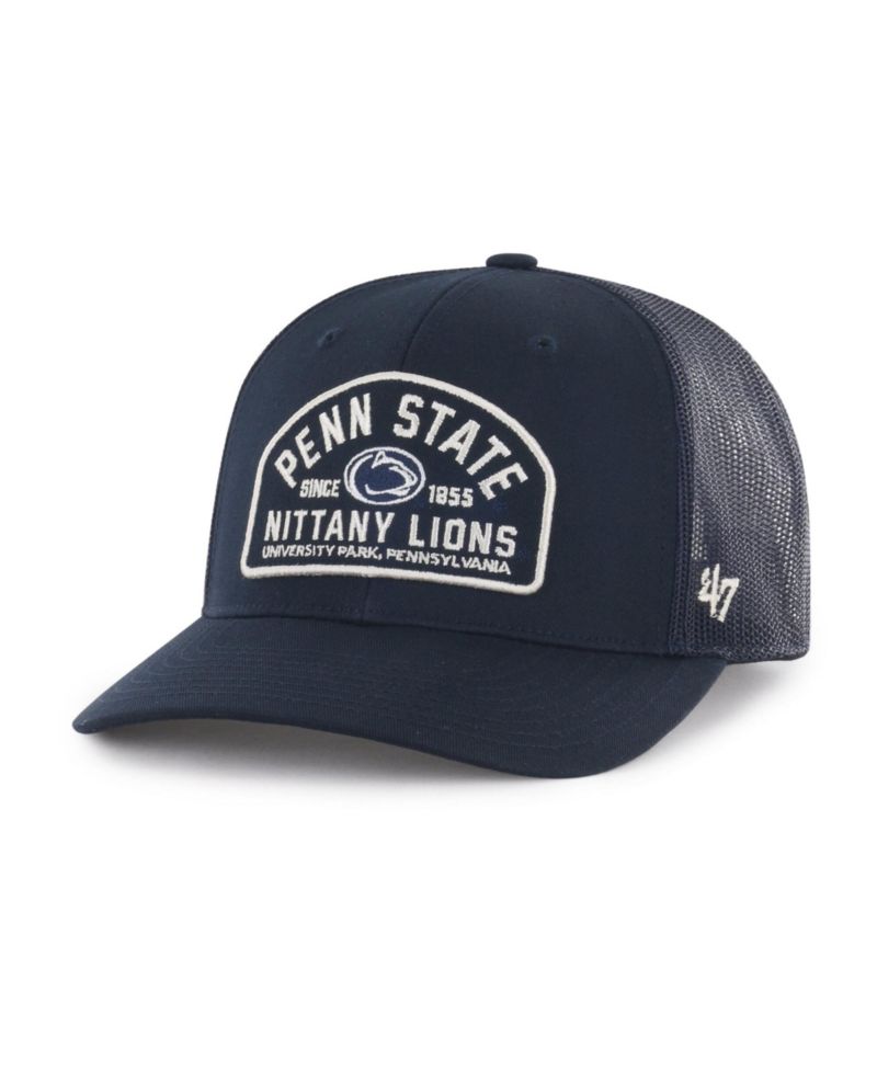 Men's '47 Navy Penn State Nittany Lions Leland Trucker Adjustable Hat