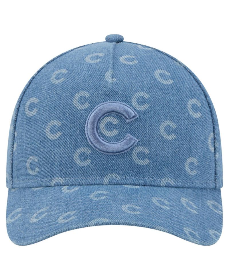 Men's and Women's Denim Chicago Cubs A-Frame 9FORTY Adjustable Hat