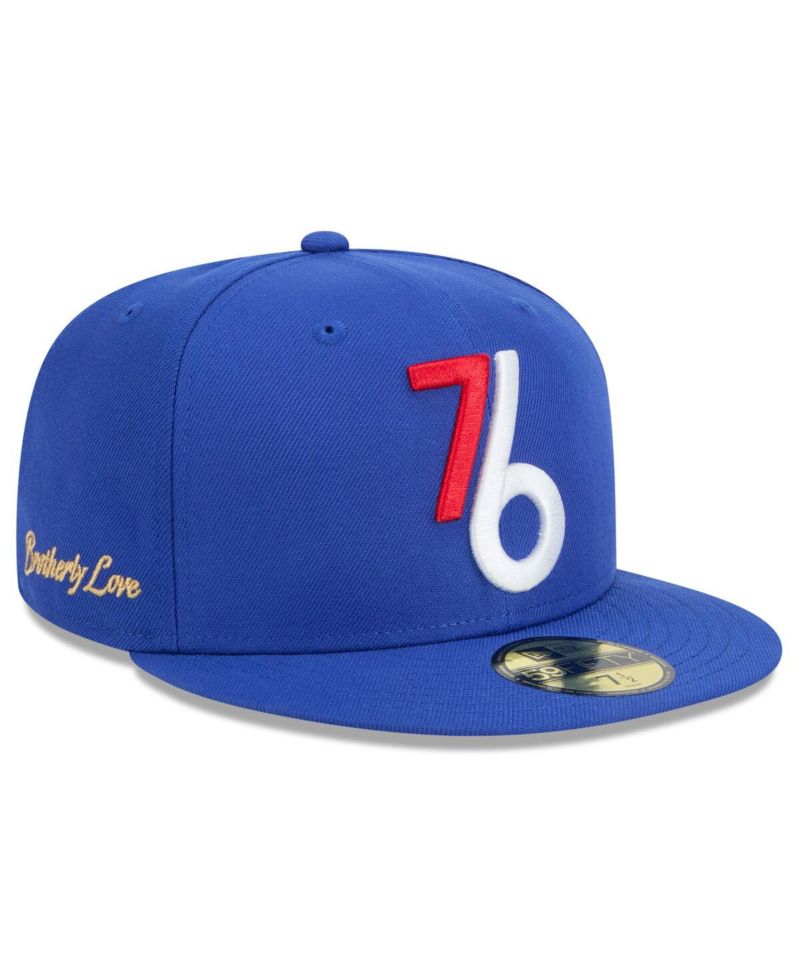 Men's Royal Philadelphia 76ers 2024/25 City Edition Alternate 59FIFTY Fitted Hat