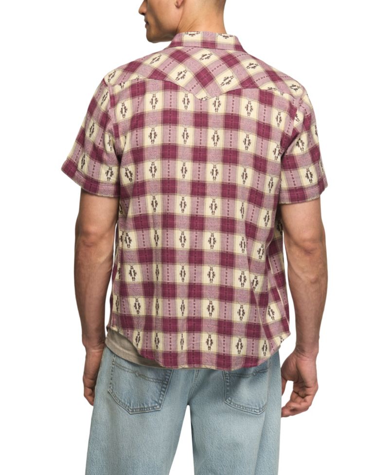 Men's Mesa Western Jacquard Short-Sleeve Shirt