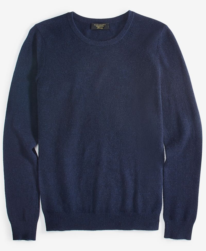100% Cashmere Women's Petite Long-Sleeve Crewneck Sweater