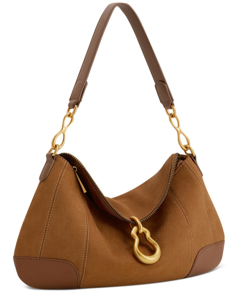 Jayla Faux Suede Shoulder Handbag