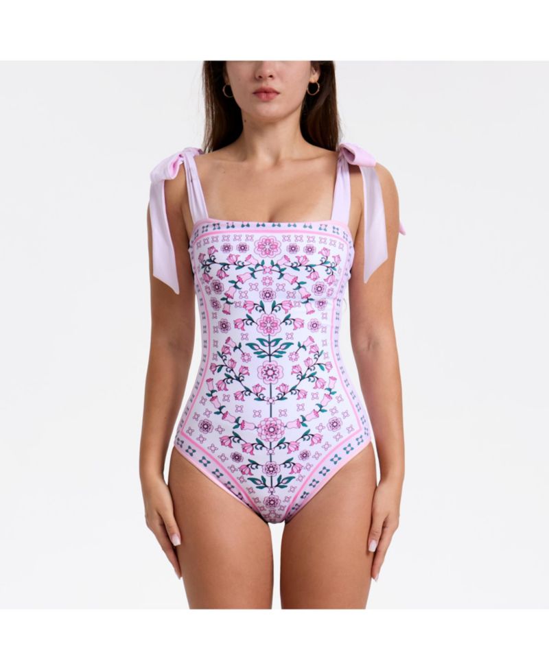 Women's Pink Bloom One-Piece Swimsuit