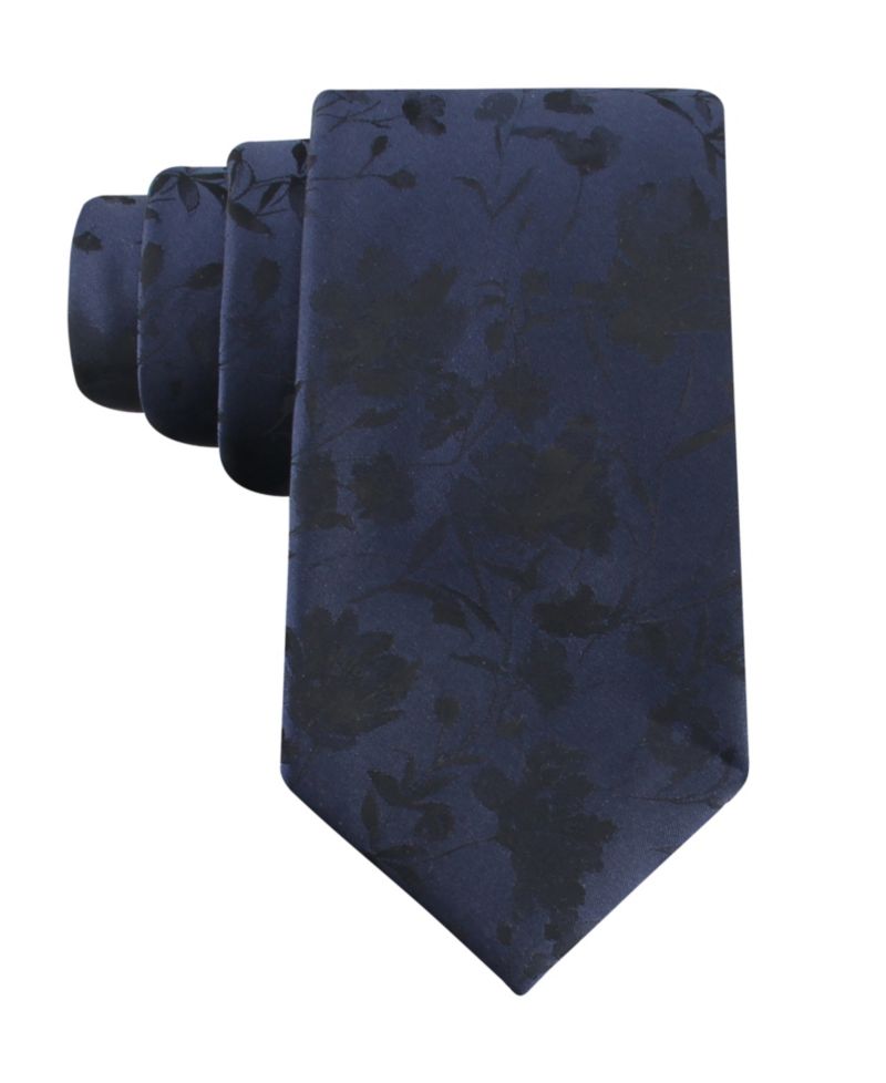 Men's Stony Botanical Print Tie