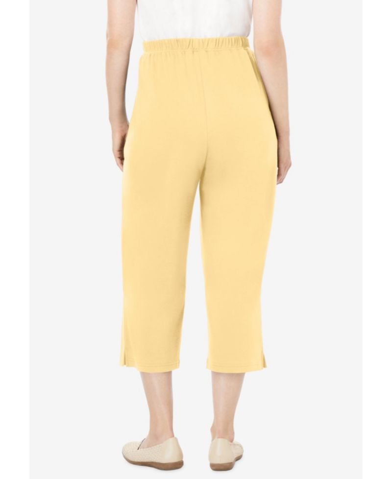 Women's Within 7-Day Elastic-Waist Stretchy Knit Capri