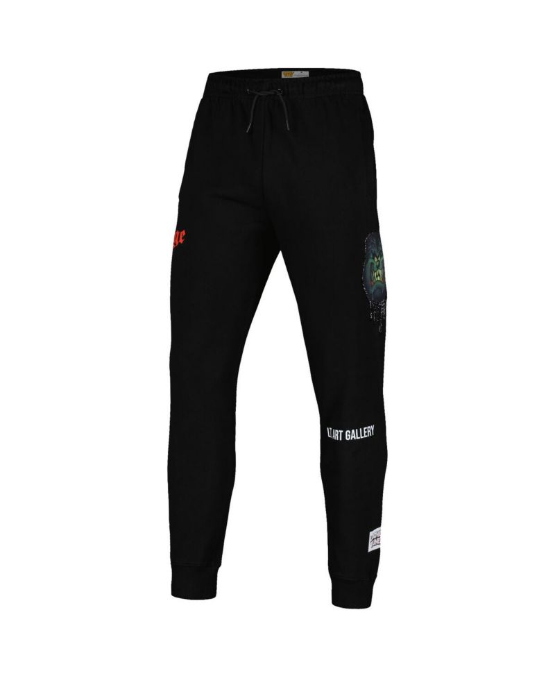 Men's Black Looney Tunes Taz Savage Jogger Pants
